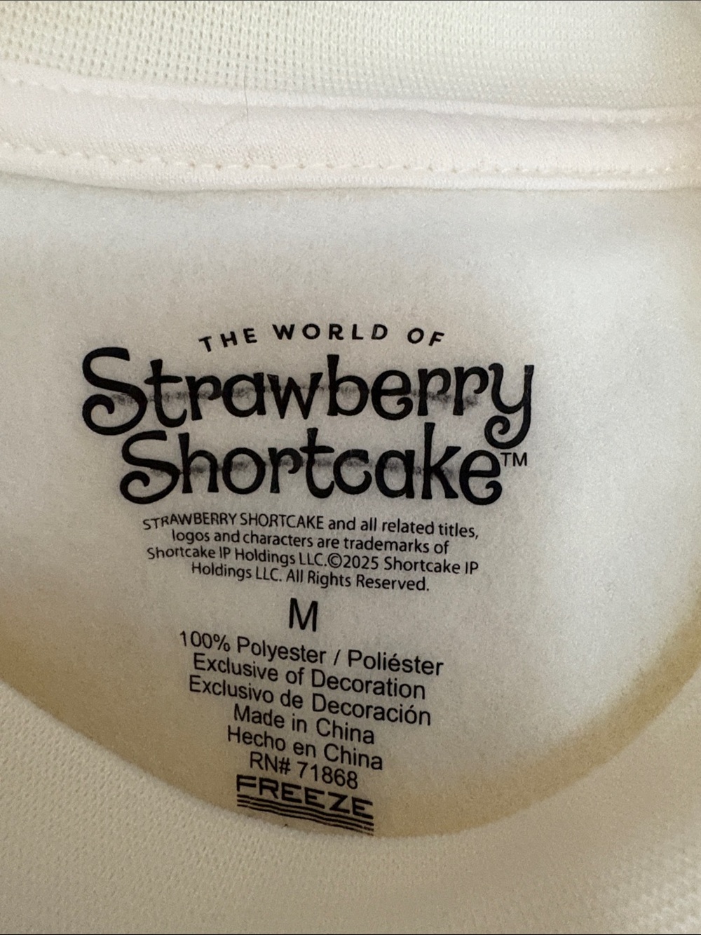 Strawberry-Print Pajama Set - Cream & Red NWOT - Picture 2 of 10
